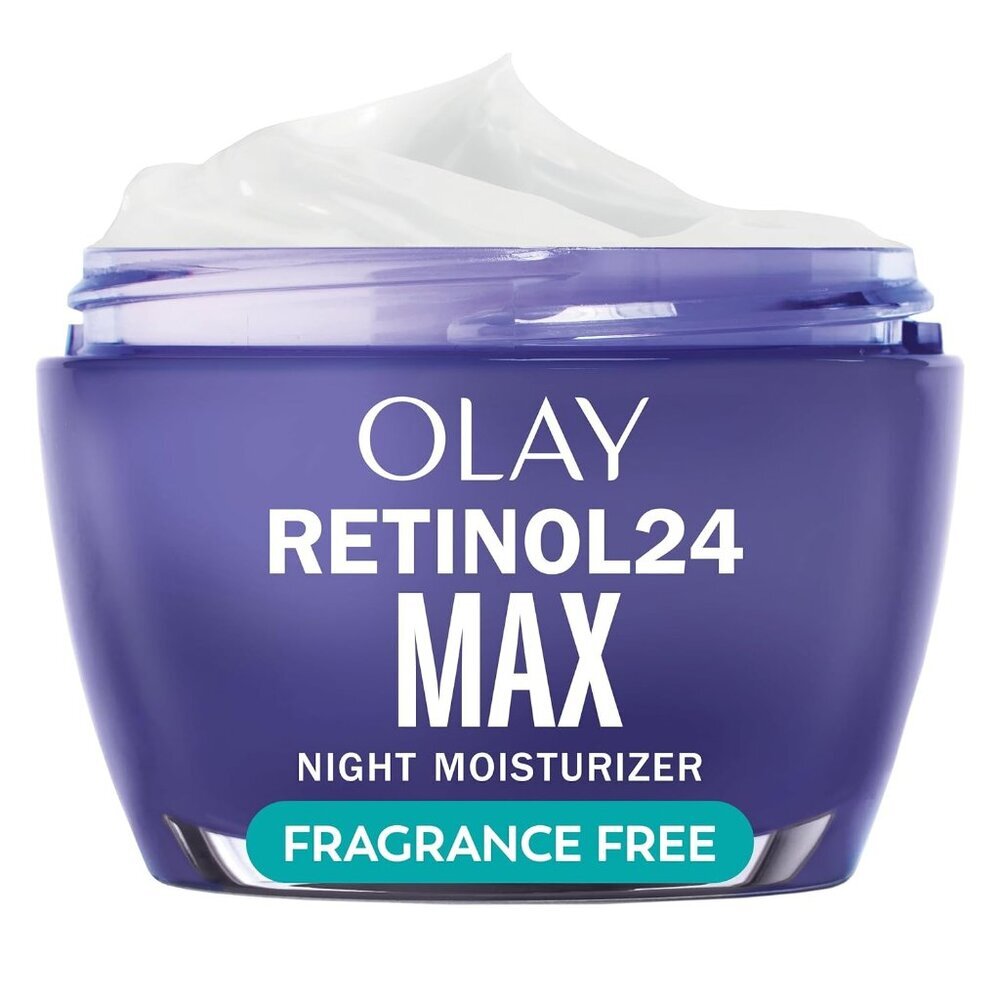 Retinol Face Moisturizer, 24 MAX Anti-Aging Night Cream for Women, Fragrance-Fre